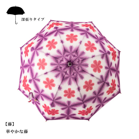 Kadono Bleached Dyeing Co., Ltd. parasol Modern Japanese parasol, Wisteria Cotton Women JAPAN