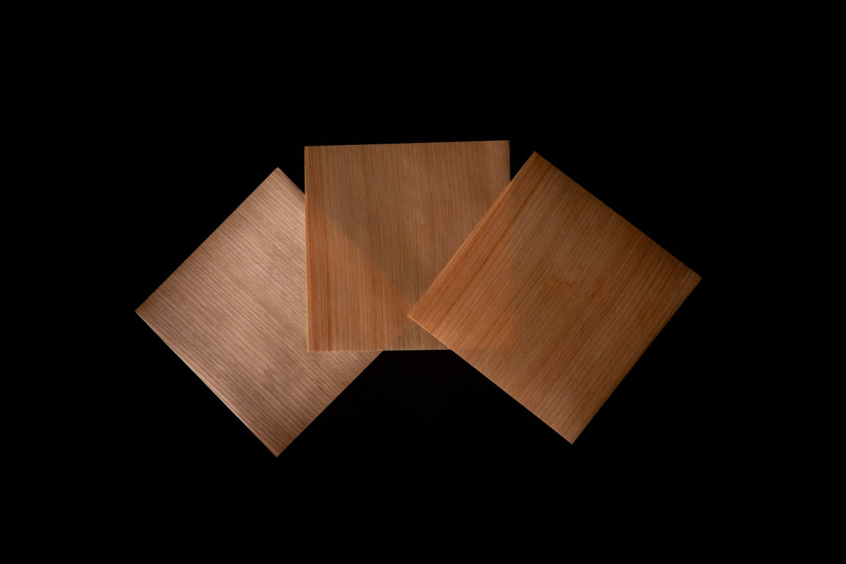 RIJINDA Wooden toys/blocks origami 2pieces Noto Cedar JAPAN