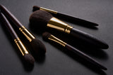 GRAND Makeup brush Makeup brush Gray squirrel, ebony, brass hardware (24K plating) JAPAN