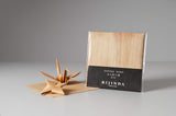 RIJINDA Wooden toys/blocks origami 3pieces Noto Cedar JAPAN