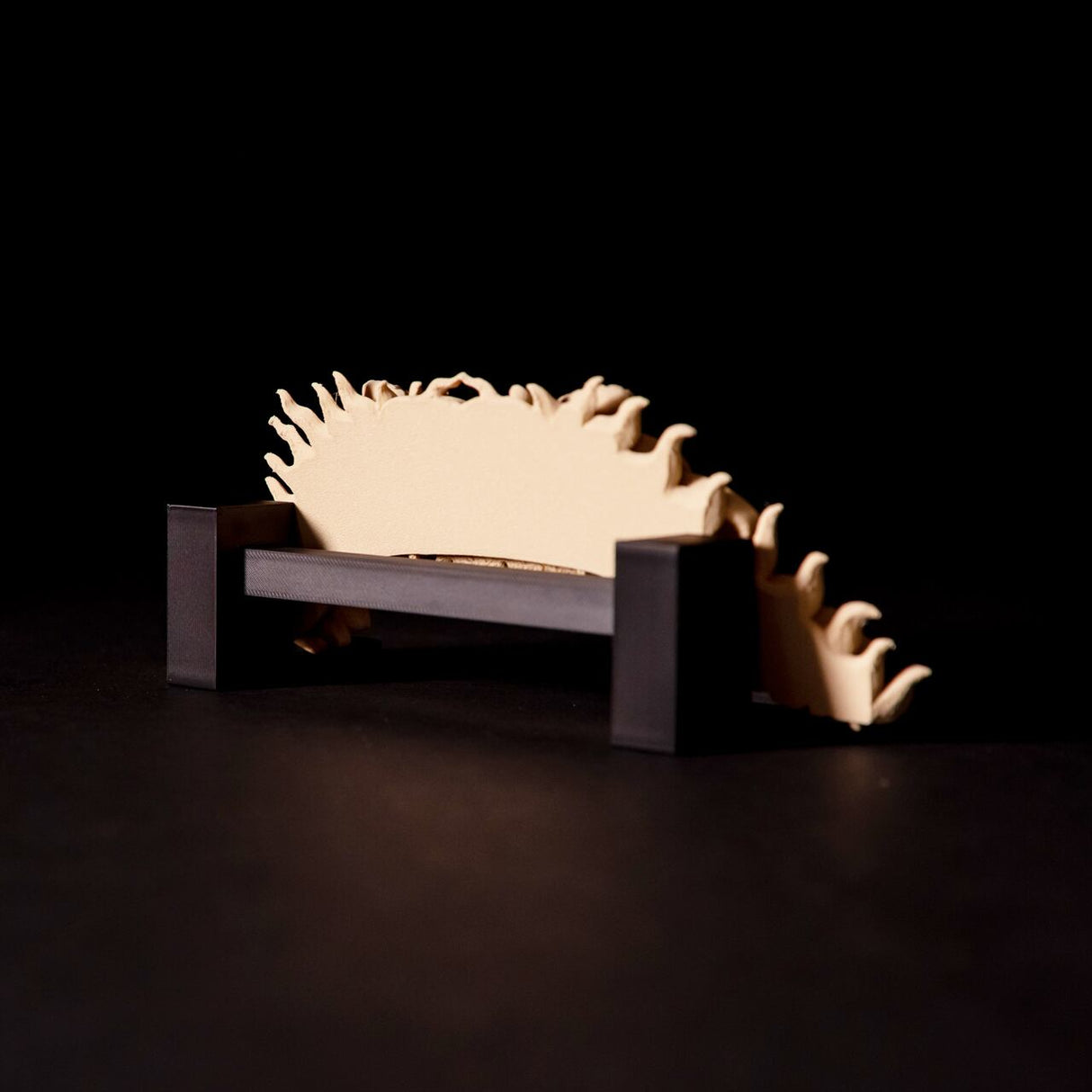 RIJINDA interior Traditional sculpture: Lion bite Wood Filament JAPAN