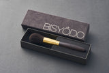 GRAND Powder Brush (Round) Makeup brush Makeup brush Gray squirrel, ebony, brass hardware (24K plating) JAPAN