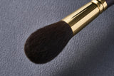 GRAND Powder Brush (Round) Makeup brush Makeup brush Gray squirrel, ebony, brass hardware (24K plating) JAPAN
