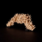 RIJINDA interior Traditional sculpture: Lion bite Wood Filament JAPAN